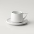 Ensemble à Café en Porcelaine "Bellon White" (12 Pièces) - Bricard Porcelain