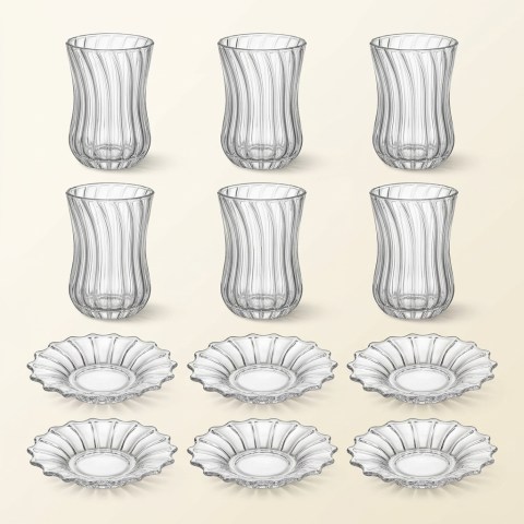 Service de verres à thé 12 pièces Luana El Gusto - Almina