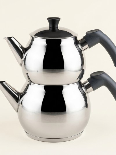Théière Turque en Inox Weissberg Züleyha - Çaydanlık - Mini