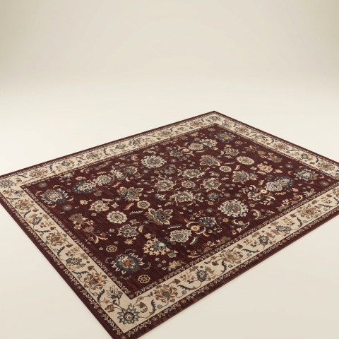Tapis de Salon Classique Oriental Bordeaux