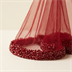 Mouchoir de Danse Halay Rouge avec Perles