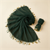 Foulard Traditionnel de Henné et Danse Vert à Piécettes Dorées