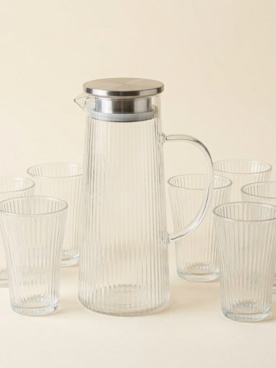 Service à Eau en Verre Côtelé 7 Pièces - Bavary Lines