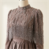 Robe de Soirée Longue avec Cape Perlée à Franges