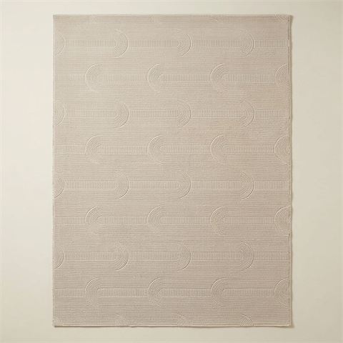 Tapis Moderne Merinos Sign 2003 Crème et Beige - 160x230 cm