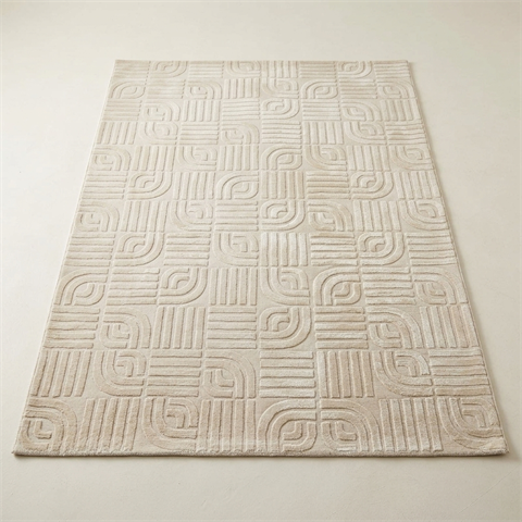Tapis de Salon Merinos Sign 1998 Crème-Beige 160x230 cm