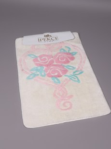 Tapis de bain fleur - multicolore