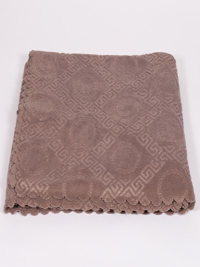 Housse de canapé Plaid à motif - marron
