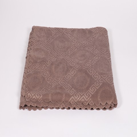 Housse de canapé Plaid à motif - marron