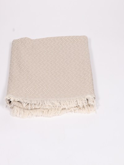 Housse de canapé plaid au carreaux - beige