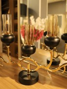 Chandelier pour 4 bougies Schäfer - doré/noir