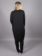 Tunique chic simili cuir Puane - noir