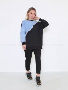 Pull dégradé Loreen 413 - bleu jeans/noir
