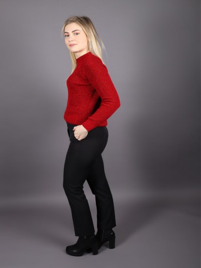 Pantalon poche double boutonnage -Noir 5151