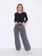 Jeans large 30660 - gris