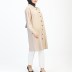 Tunique simple à détail 1540 - beige/noir