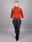 Pantalon chic à rayure - bleu marine/taupe