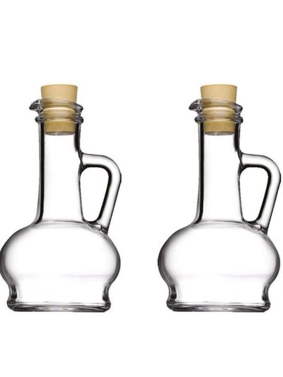 Paşabahçe 2 pièces de vinaigre de bouteille d'huile en verre 0001