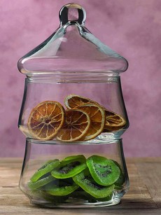 Paşabahçe Villa Patisserie Porte-biscuits en verre de 2 étages