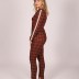 Veste  carreaux chic Fi'more - orange foncé/noir