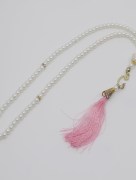 Tasbih à perles 99 pièces - blanc/rose