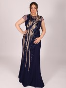Robe chic à strass altnight - bleu marine