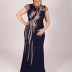 Robe chic à strass altnight - bleu marine
