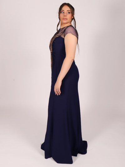 Robe chic à strass altnight - bleu marine