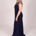 Robe chic à strass altnight - bleu marine
