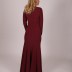 Robe de soirée longue violet à perle coupe sirène 