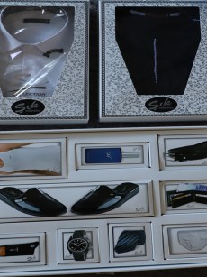 Ensemble de coffre de 11 pièces pour le marié - bleu