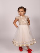 Robe de soirée à fleur White angel - écru 