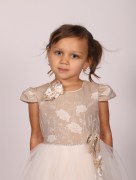 Robe de soirée à fleur White angel - écru 