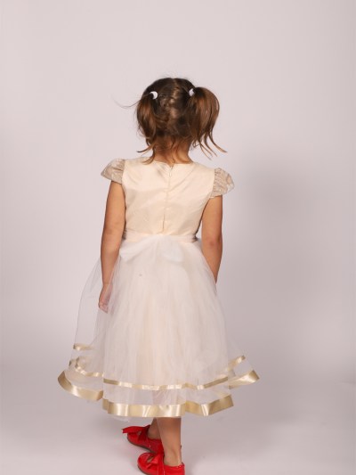 Robe de soirée à fleur White angel - écru 