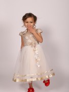 Robe de soirée à fleur White angel - écru 