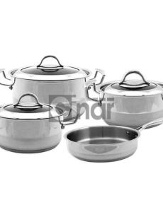 Batterie de cuisine en acier 7 pièces Cinar Jade 