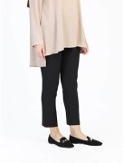 Pantalon poche double boutonnage -Noir 5151