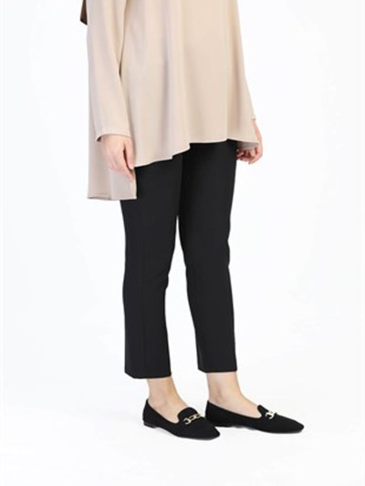 Pantalon poche double boutonnage -Noir 5151