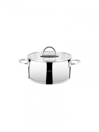 Batterie de cuisine Dowry 17 pièces en acier inoxydable Platinum Karaca