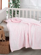 Couverture Ipekce pour bébé - rose