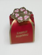 Boîte de cadeau mariage Kinamiza ( lot de 50 pièces ) - rouge 