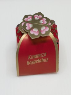 Boîte de cadeau mariage Kinamiza ( lot de 50 pièces ) - rouge 