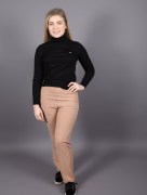 Pantalon élastique marron Puane