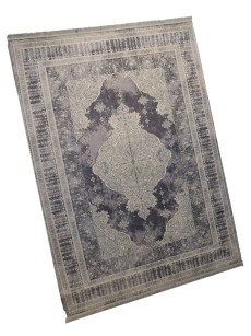 Tapis 160x230cm Rixos lavable antidérapant gris  X-0037
