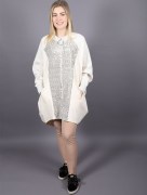 Gilet avec fermeture à strass beige Puane