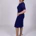 Robe mi courte à paillette Dans - bleu marine