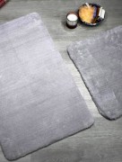Tapis de bain Almina - gris foncé