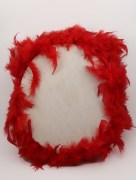 Tambourin à plume pour mariage - rouge