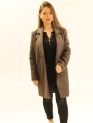 Veste suédine Loreen - gris