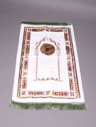 Tapis de prière velours en cuir - marron 